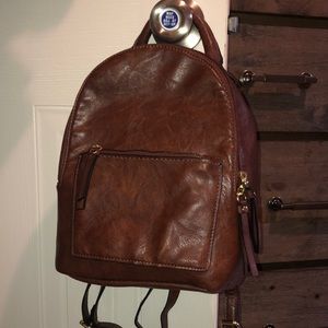 NWOT Brown mini backpack